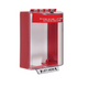 Universal Stopper with Horn, Surface Mount, Fire Label - STI-13220FR Universal Stopper with Horn, Surface Mount, Fire Label - STI-13220FR